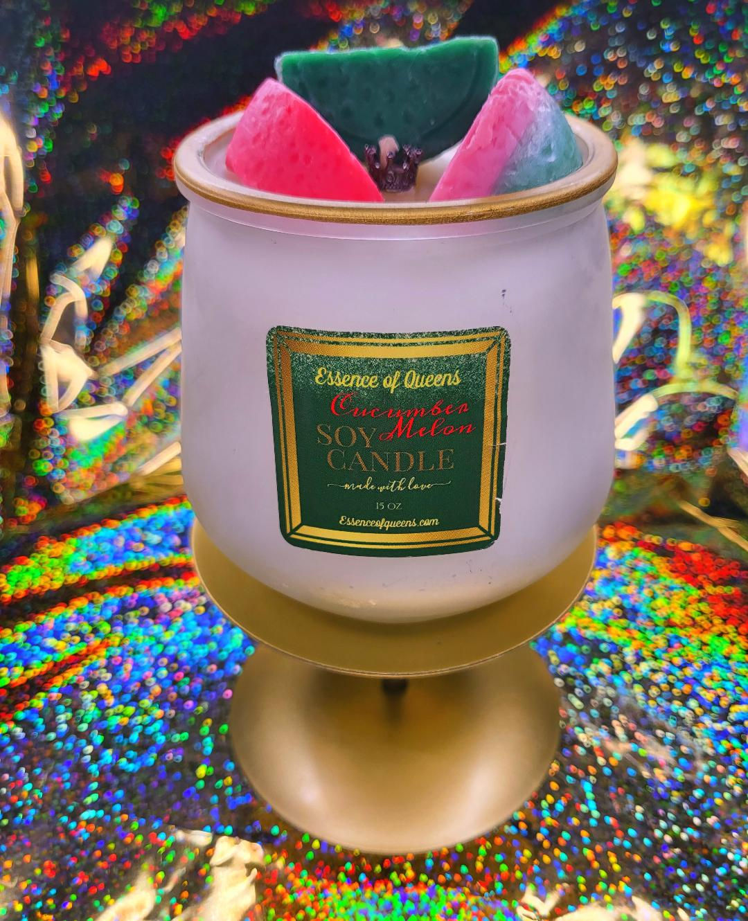 Cucumber Melon (Oval Vase) - All White Collection