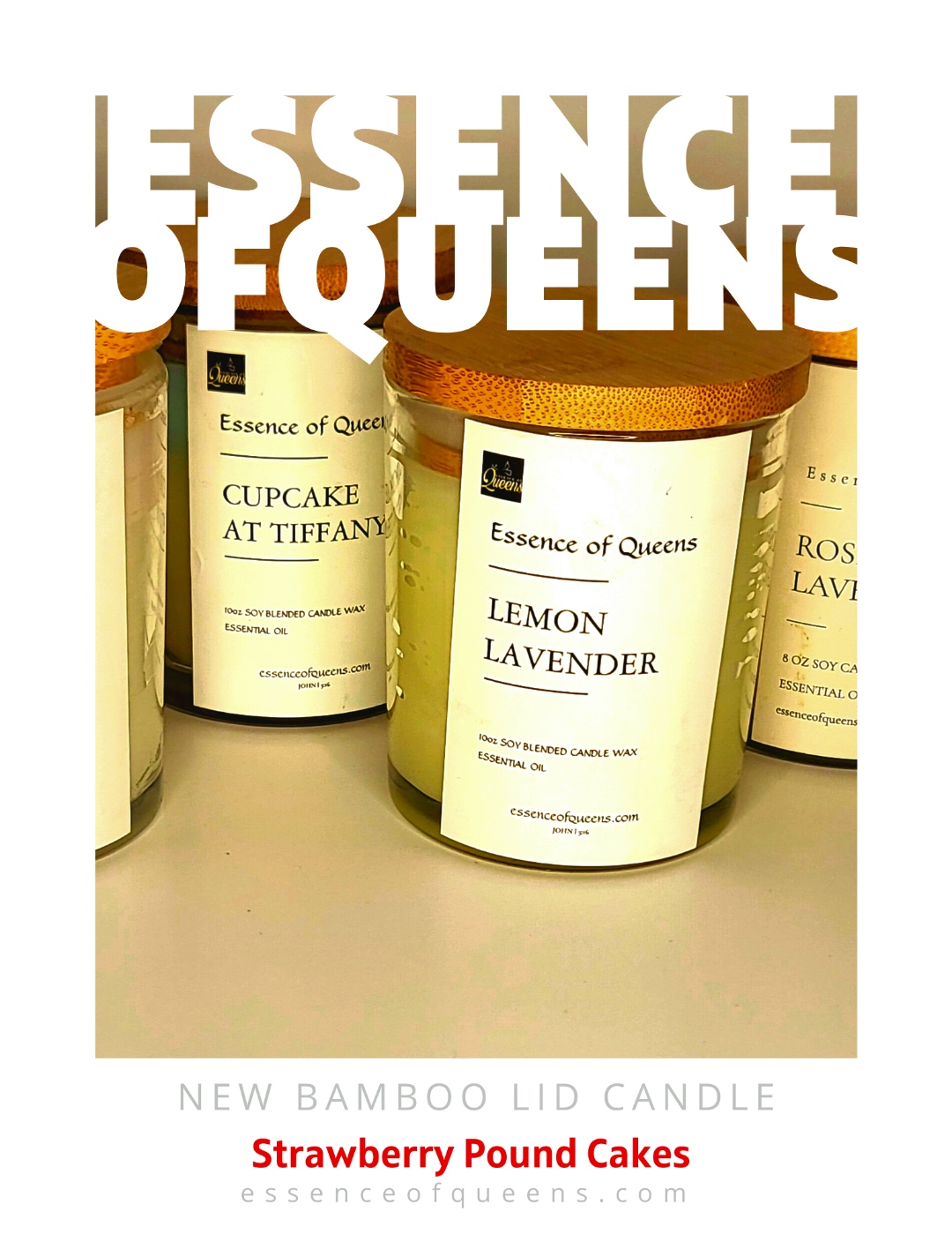 Strawberry Pound Cake - Bamboo Lid