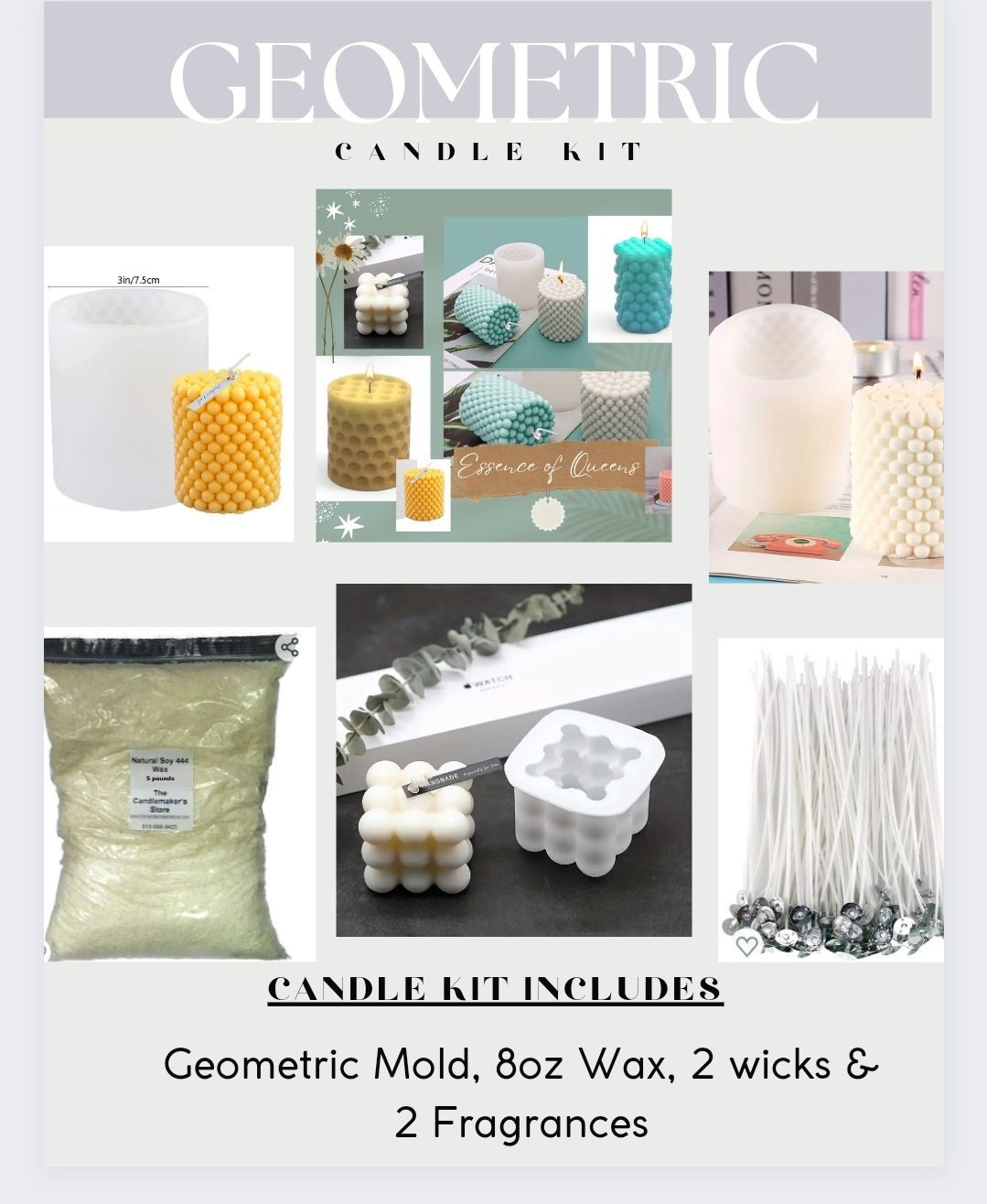 Geometric Candle Kit