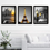 Thumbnail: Framed Paris Wall Art Set of 3-12 X 16 Inch Black White Eiffel Tower Pictures fo