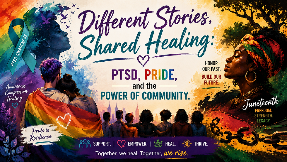 Different Stories, Shared Healing: PTSD, Pride, and the Power of Community