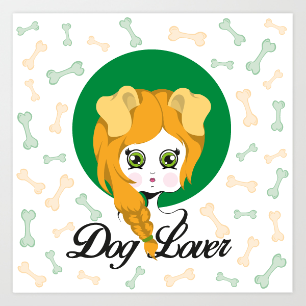 Dog lover (Art Print)