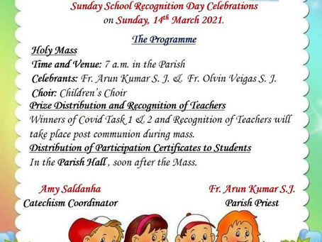 Catechism Recognition Day 2021