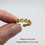 Miniature : CONSTANCE - Bracelet avec une fleur naturelle de spirée blanche - Format 12mm 