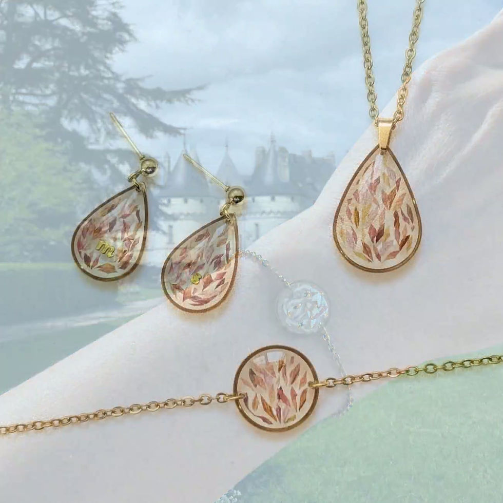 Miniature : TRANSFORMEZ VOTRE BOUQUET EN BOUCLES D'OREILLES - bijou souvenir