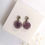 Miniature : ALIX - Boucles d'oreilles avec des fleurs de carottes sauvages violettes 