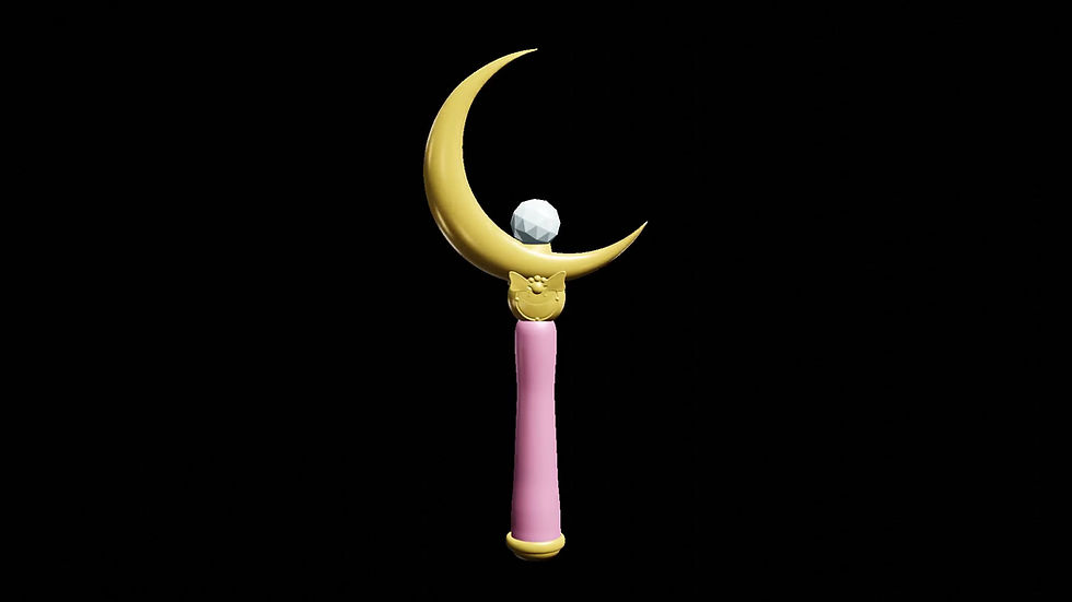 Thumbnail: Sailor moon Crescent wand printable STL