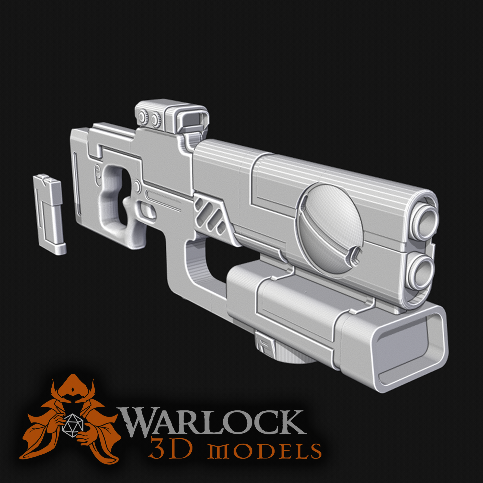 Pulse carbine Inspired prop STL file