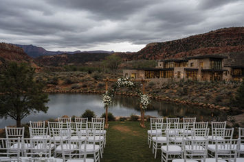 Wedding venue with private pond