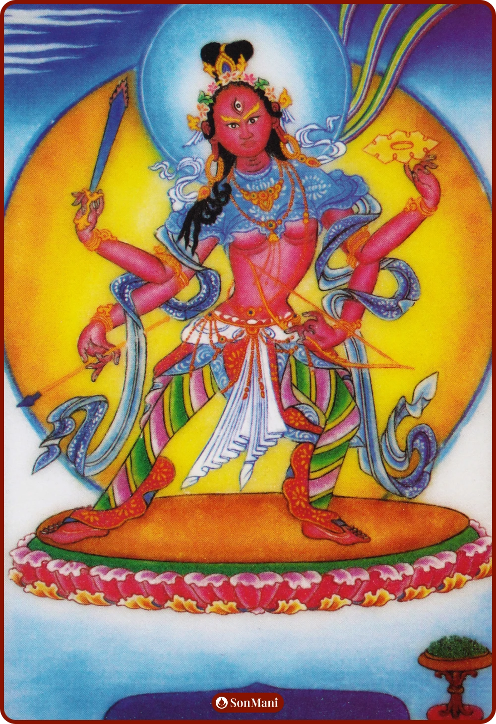 Paripacaka Tara in gemstone painting by the Drukpa lineage