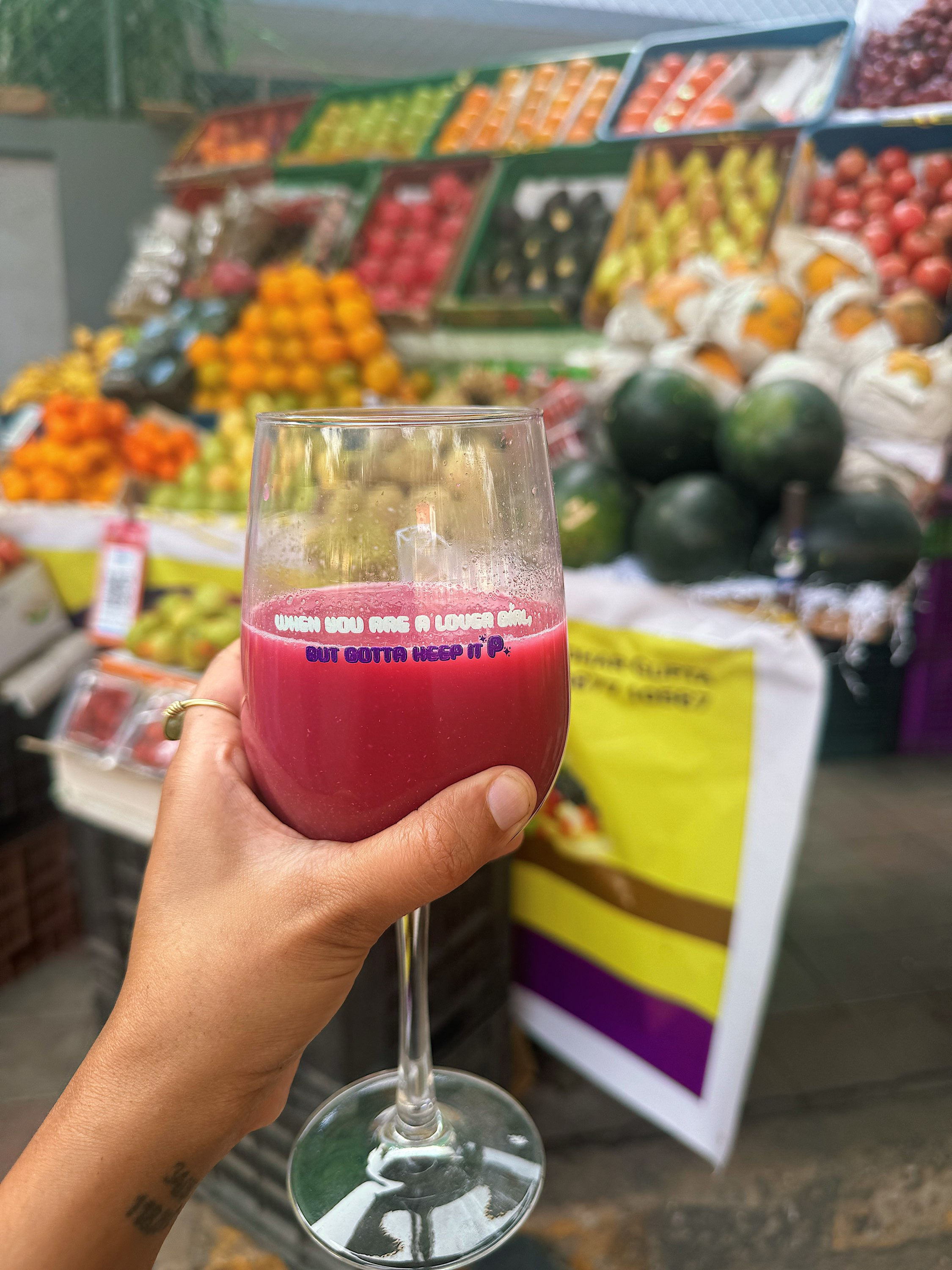 P’s Need Love Too Wine Glass 