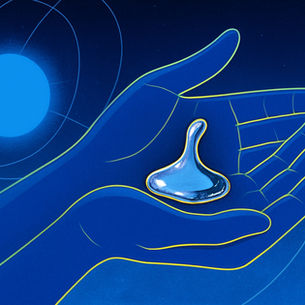 ілюстрація галію який тримають в руці