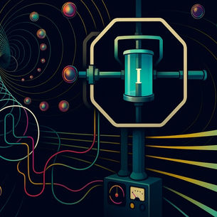 абстрактна ілюстрація атомного годинника