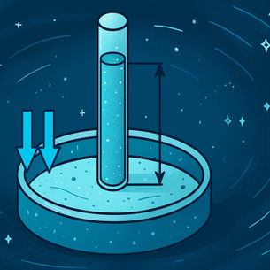 Ілюстрація барометра Торрічеллі