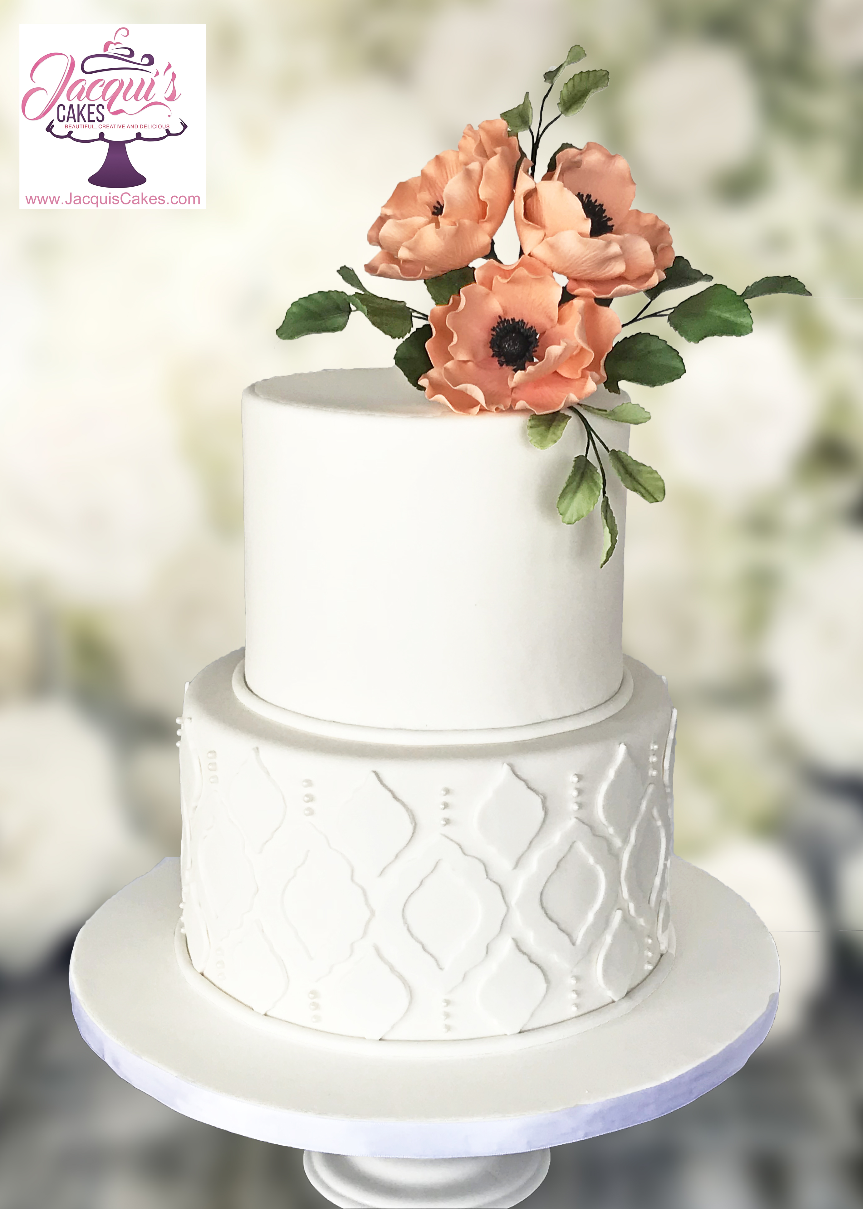 fondant wedding cakes bonney