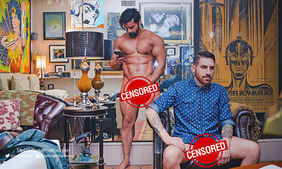 The only thing more dangerous than great jeans… is what happens when you take them off. Stefan Pinto and Jeremy Lucido.