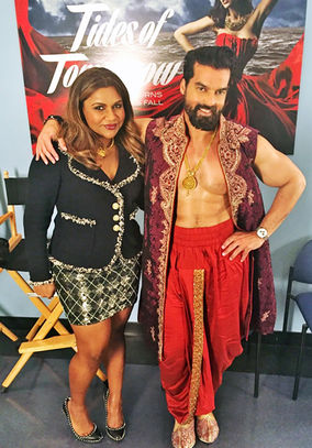 Stefan Pinto on set for “The Mindy Project” - Watch now on Hulu