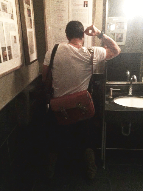 Photographer, Stefan Pinto, taking a break after his extensive wine tasting at Raymond Vineyards