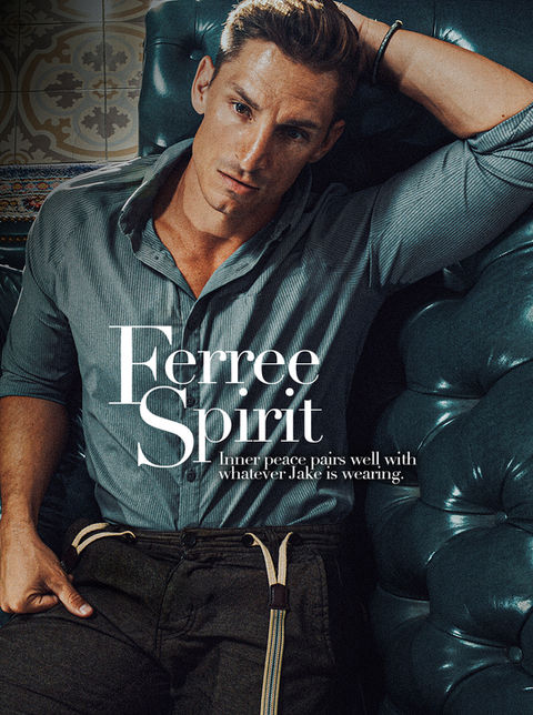 Inner peace pairs well with whatever Jake Ferree is wearing. Photos by Stefan Pinto