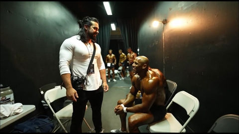 The Uncovered Athlete. Where discipline is laid bare. A photographic series by Stefan Pinto, made backstage at bodybuilding competitions in the hours before performance. In this preparatory space, nudity is practical and unremarked, bodies are oiled, spray-tanned, rested, and adjusted as part of the work of competition. The photographs document a culture in which exposure is embraced as the outcome of discipline and display, presenting the body with confidence, familiarity, and without shame.