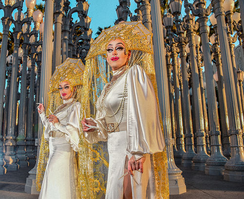 Boulet Brothers at LACMA as photographed by Stefan Pinto for Alright Darling magazine