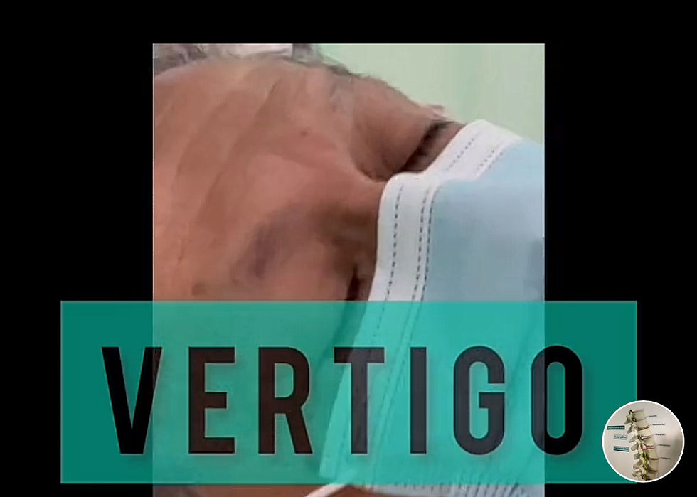 vertigo test for eldery man