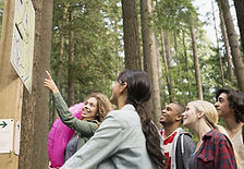 Looking at map