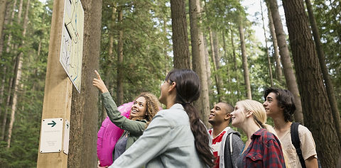 Looking at map