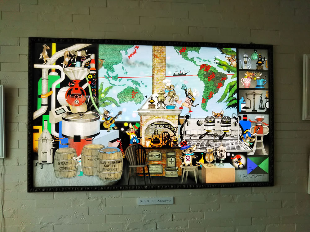 藤城清治 月の砂漠 ヴィンテージ パブミラー パネルミラー ウォール