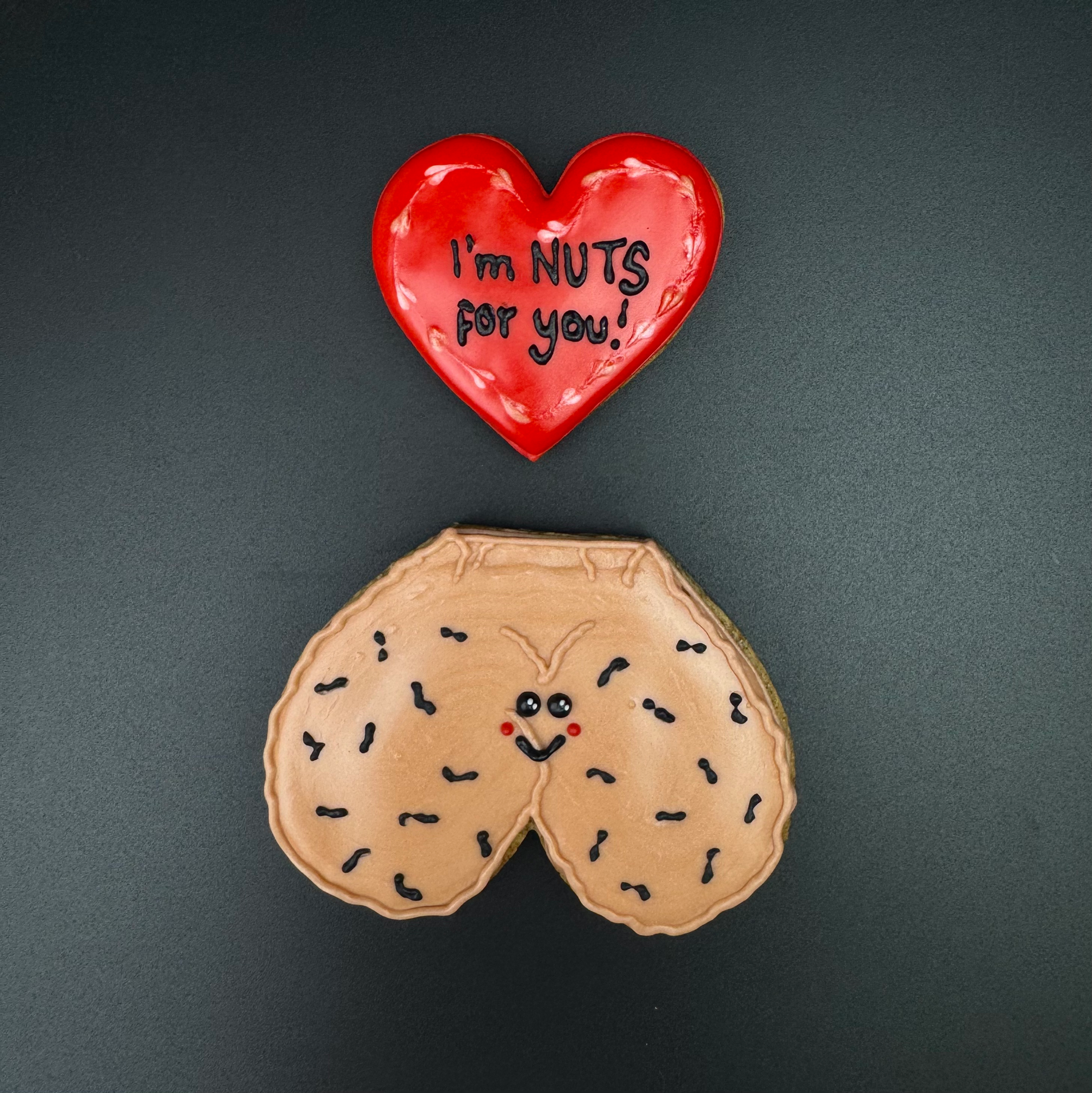 ‘I’m NUTS for you!’ Biscuits