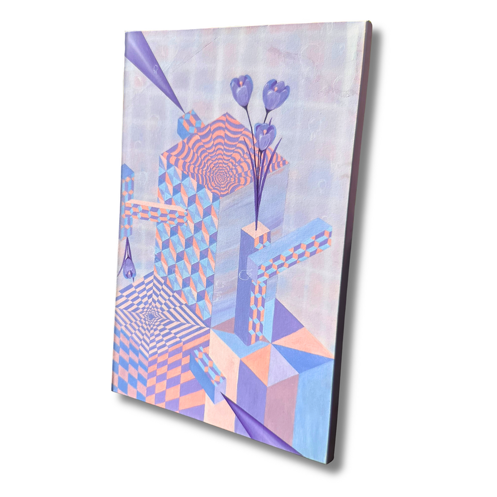 Thumbnail: Constructed Bubbles - Original Acrylic Painting