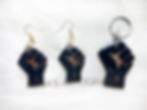 BLM earrings, keychain, magnet, or badge reel