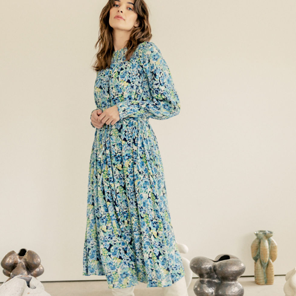 Thumbnail: FRANSA NYNNE DRESS 1 BRISTOL BLUE (20611706)