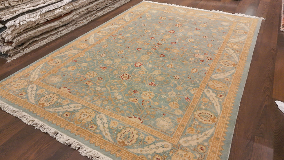Thumbnail: 4'2"x6'0" Handmade Pak Kashan - M1622-285