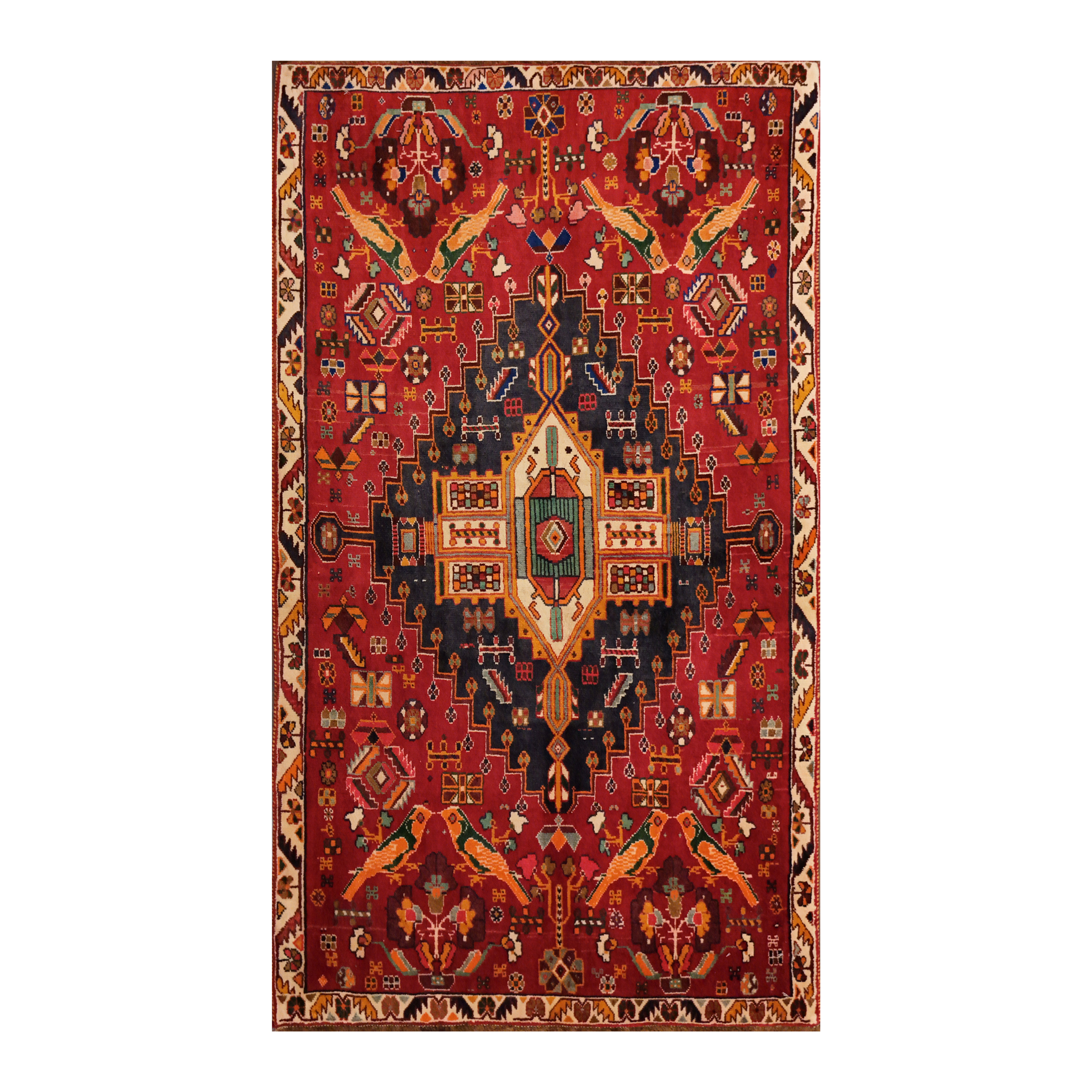 3' 5" X 6' 2" PERSIAN  SHIRAZ  WOOL M6020-15792
