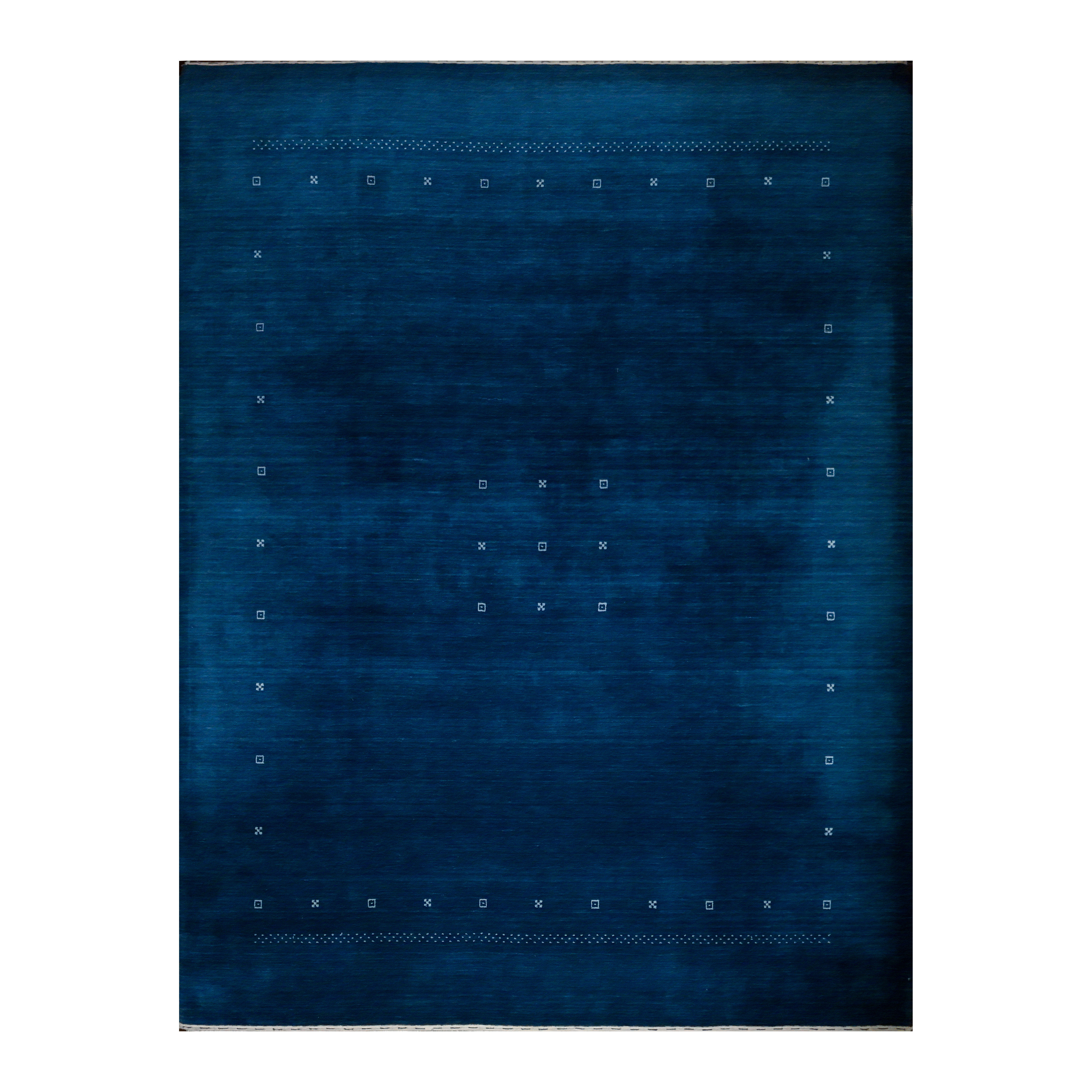 9'3"x12'3" Indian Handmade Modern Blue Gabbeh M7794-22