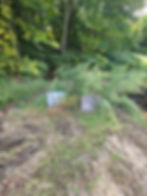 damage caused by flooding at mt zion cemetery collingdale pa headstones hanging over the edge of a deep chasm