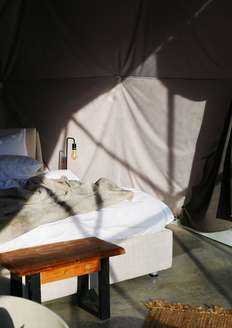 lit king et lit double pour un confort glamping 