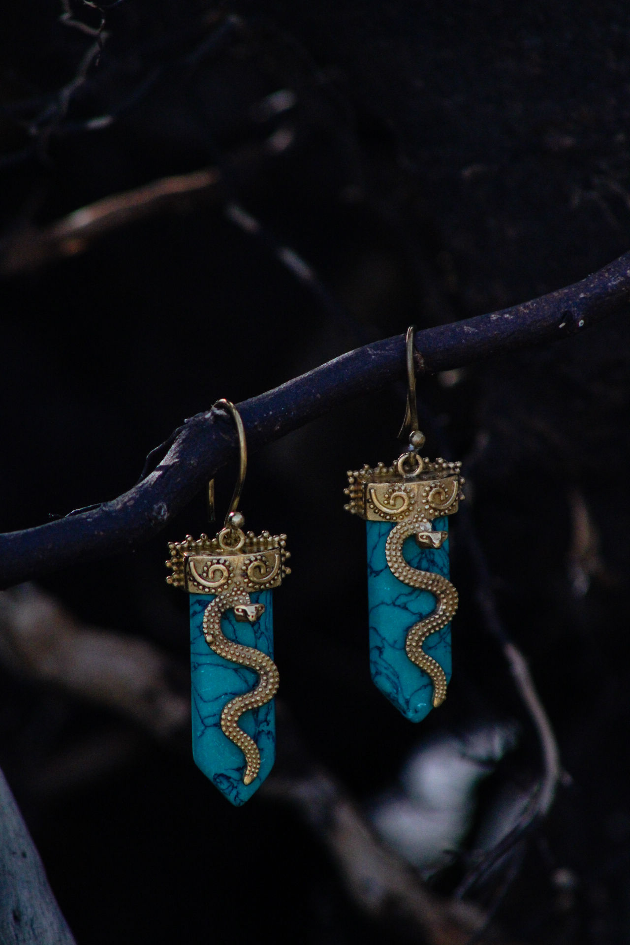 Turquoise Kundalini Earrings