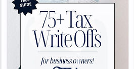 75+ Tax Write Offs for Business Owners