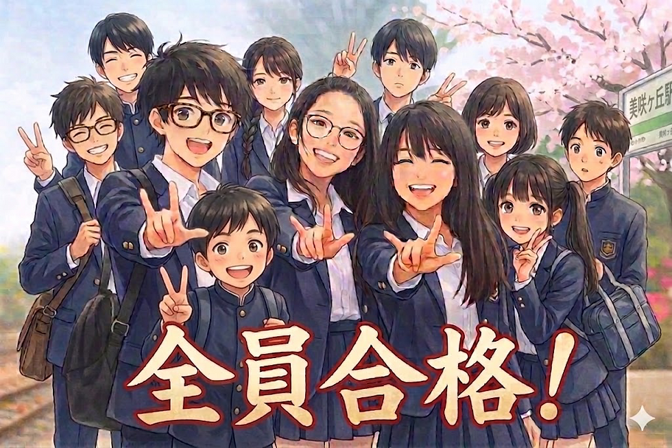 目線の高さから見た合格通知を手にした学生の姿