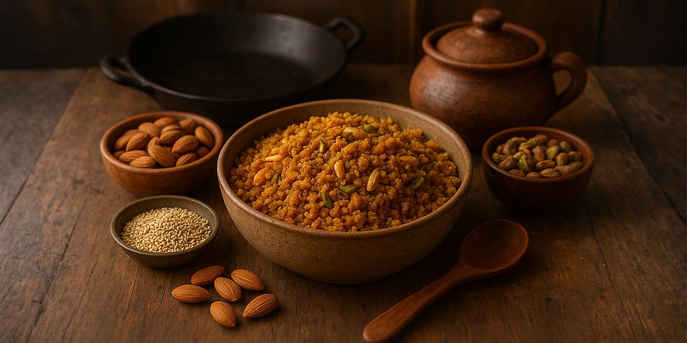 Desi Panjeeri in a traditional setting.