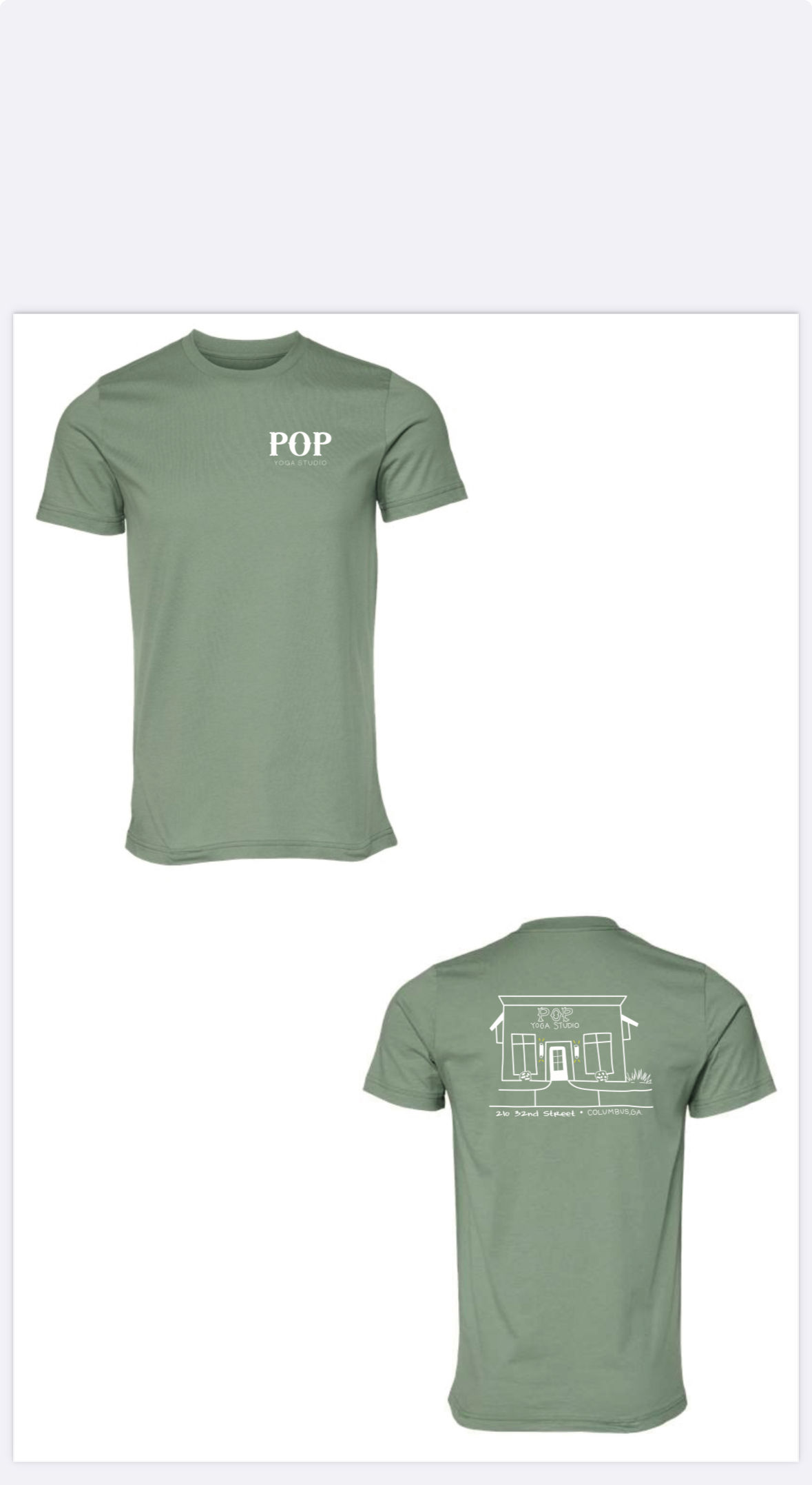 POP T-shirt (sage)