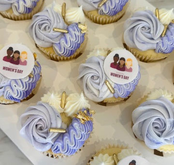 Celebrating International Women's Day with a Delicious Spread of Cupcakes and Cookies