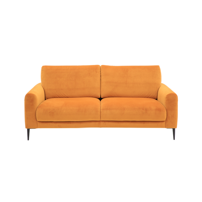 Joy 2,5-istuttava sohva, Verhoilu: Luxor 17 -kangas, Jalat: 227/15 Musta metalli