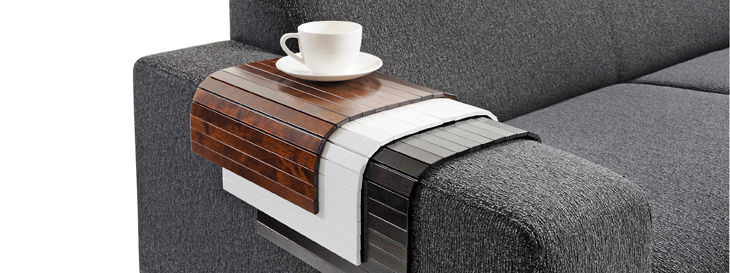 Rulo käsinojatarjotin, Väri: Pähkinä, Valkoinen, Wenge