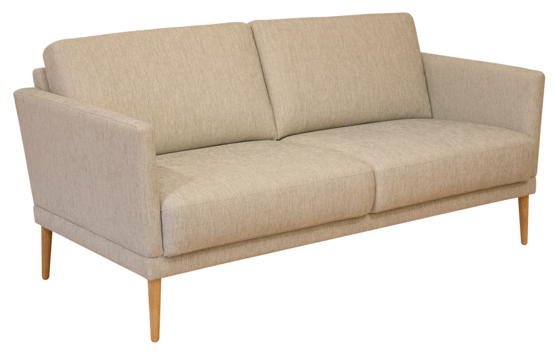 Viola 2,5-istuttava sohva, Verhoilu: Latte 22 -kangas, Jalat: 126/20 Tammi