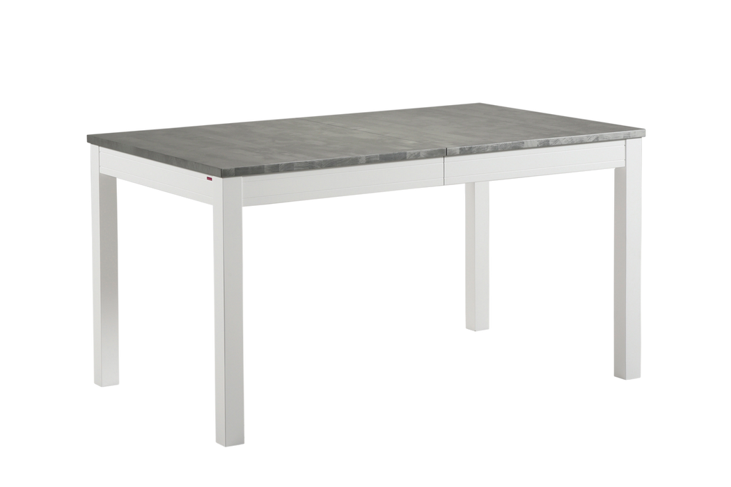 Mona jatkettava ruokapöytä (180)140x85cm, Väri: Harmaa, valkoinen