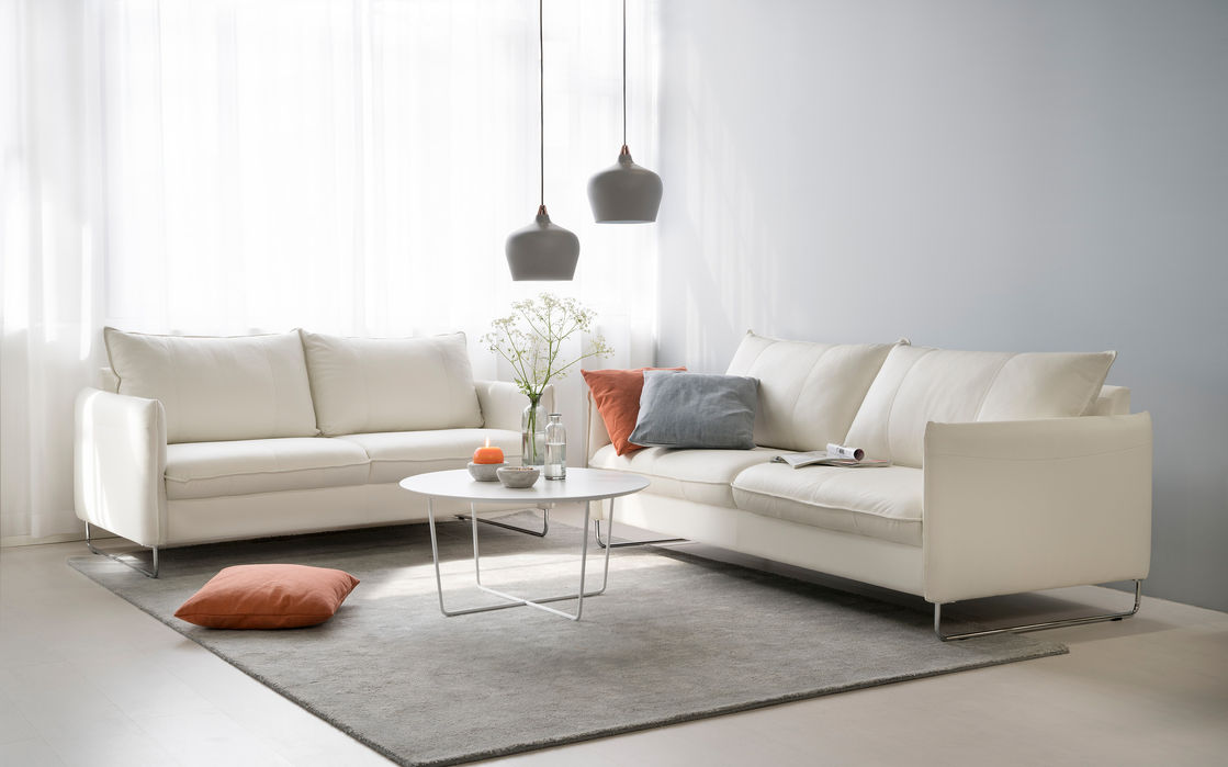 Chic 2 ja 3-istuttava sohva, Verhoilu: -kangas, Jalat 226/13 Metalli