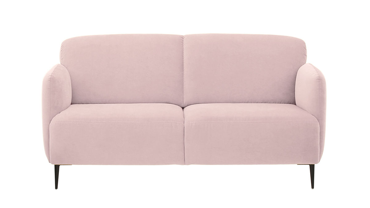 Cuddle 2,5-istuttava sohva, Verhoilu: Bellagio 242 -kangas, Jalat: 227/15 Musta metalli